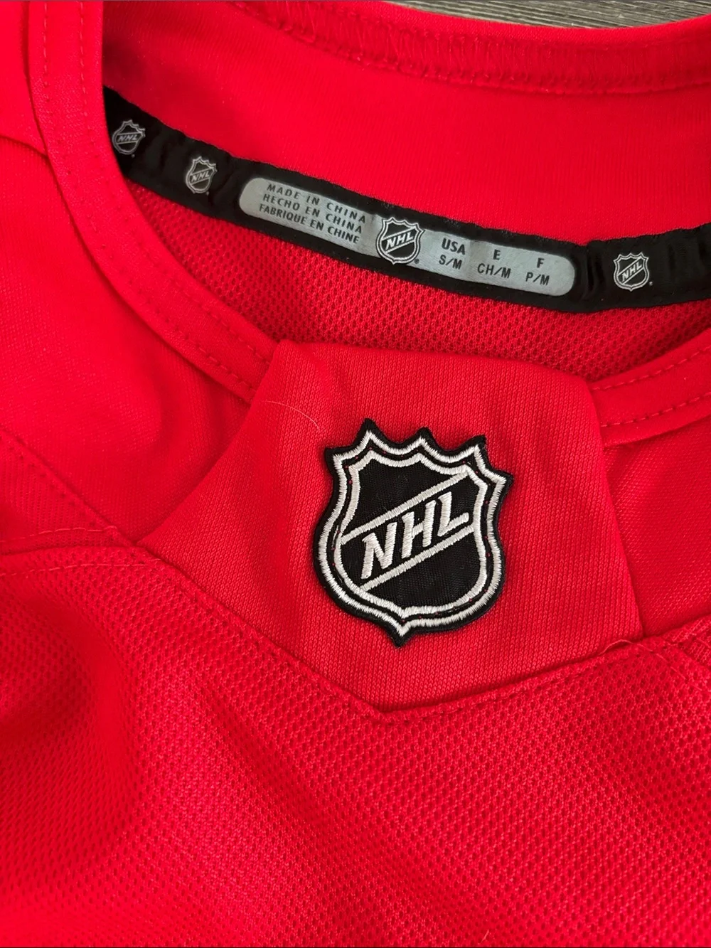 NHL Kids Red and White Hockey Jersey Top